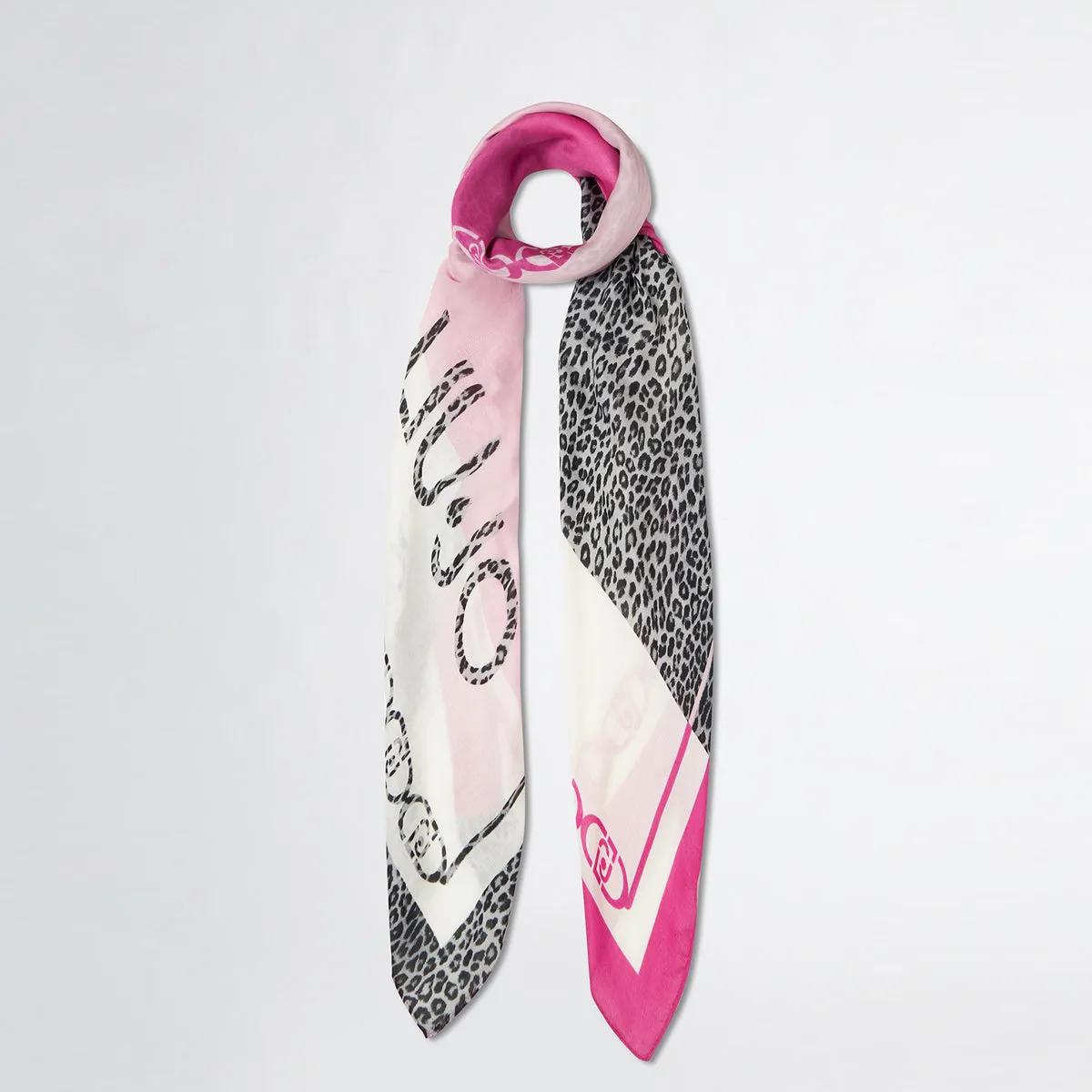 Liu Jo - Foulard animalier Pink Berry - 2A5034T0300 - PINK/BERRY