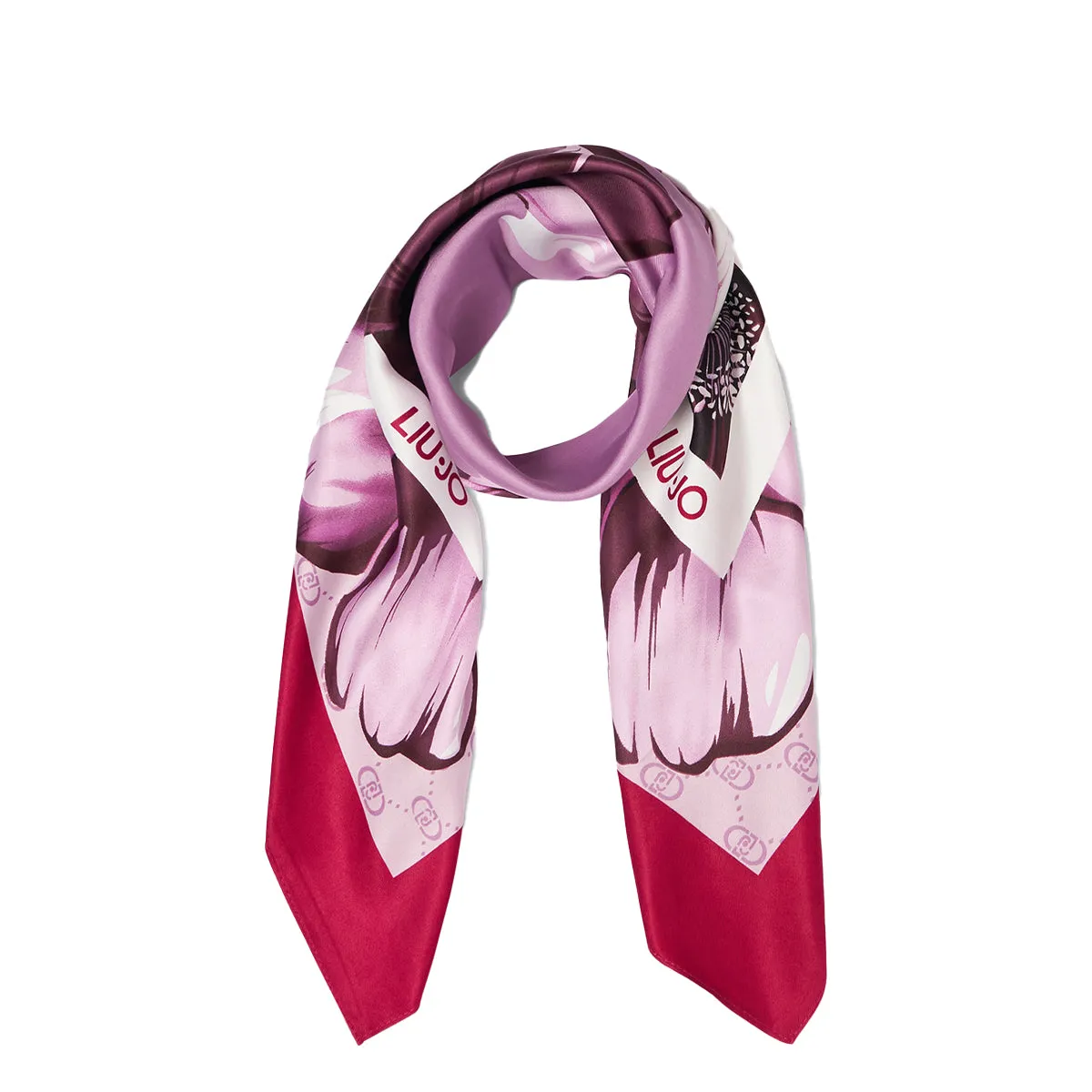 Liu Jo - Foulard floreale Sangria - 2A5027T0300 - SANGRIA