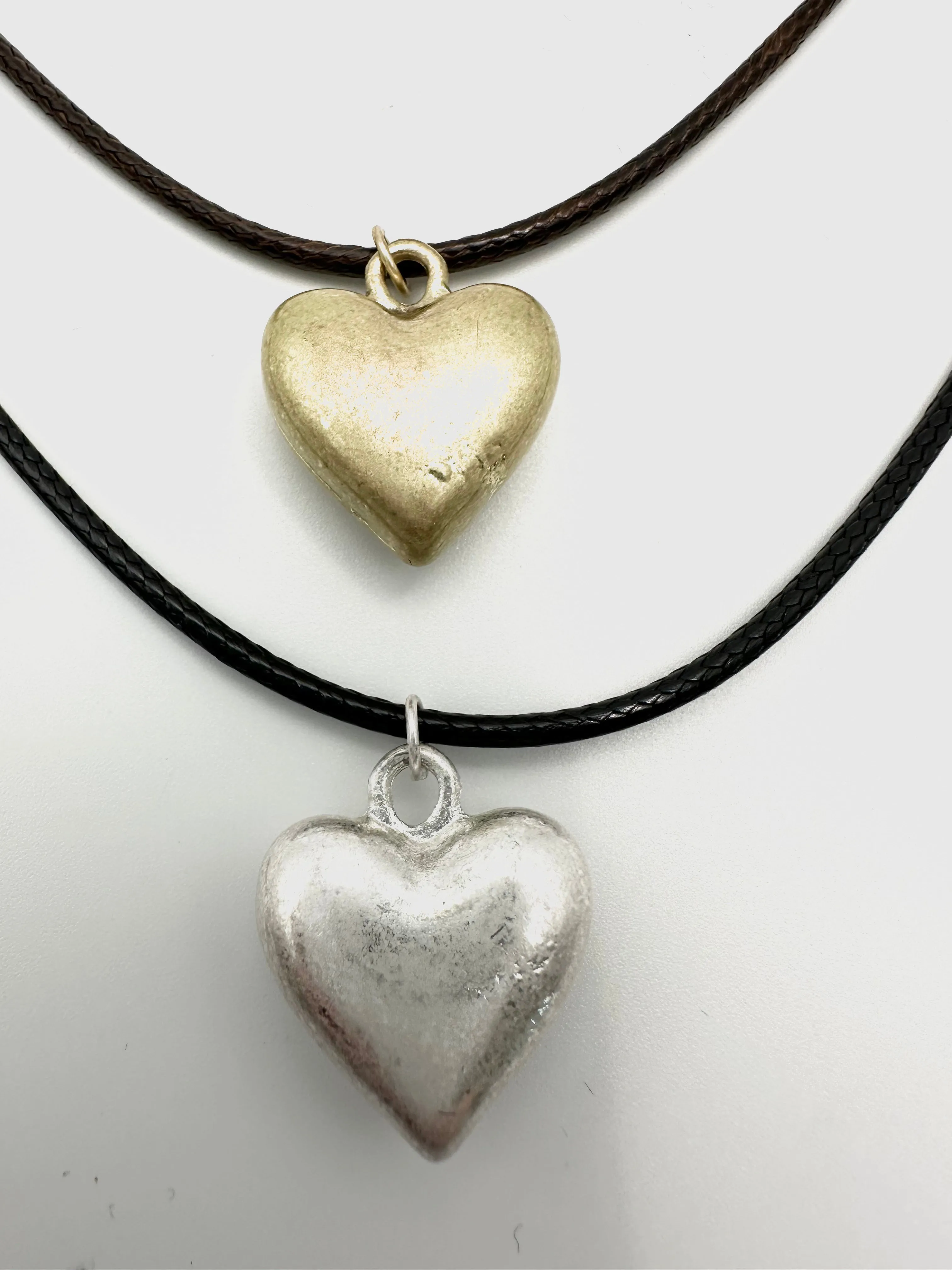 Love & Leather Heart Necklace