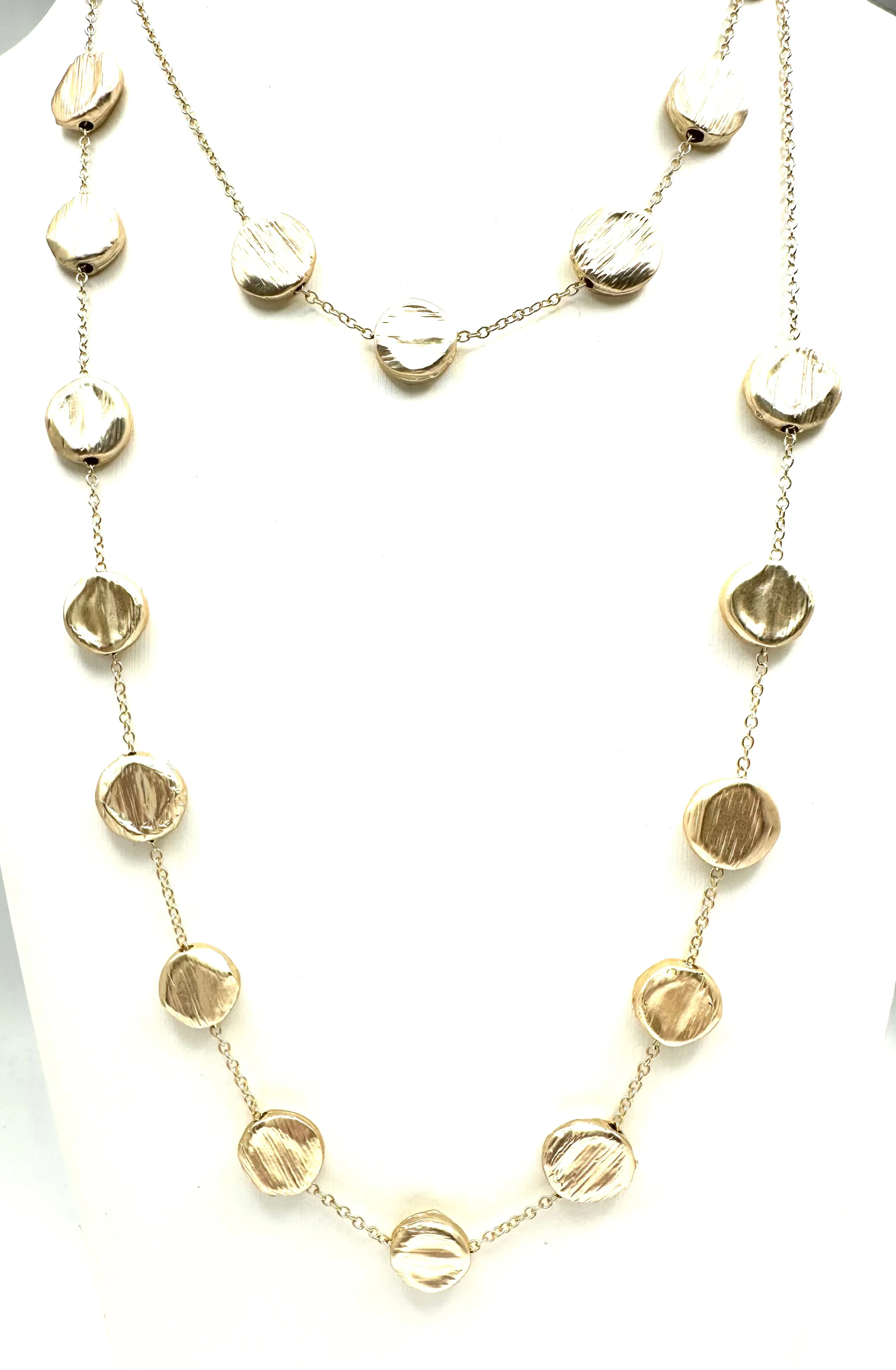 Marco Brushed Disc Necklace