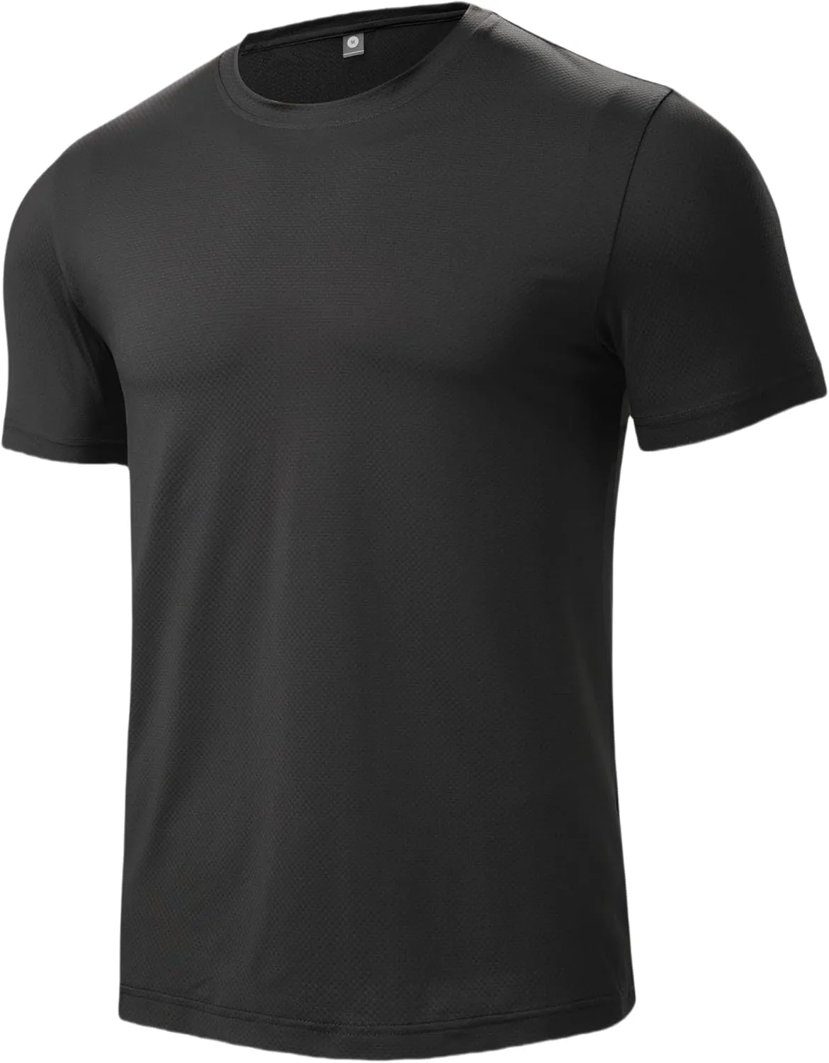 Mens Short Sleeve Quick Dry Moisture Wicking Active Crew Neck T Shirt - Athletic Running Gym Workout Tee Tops