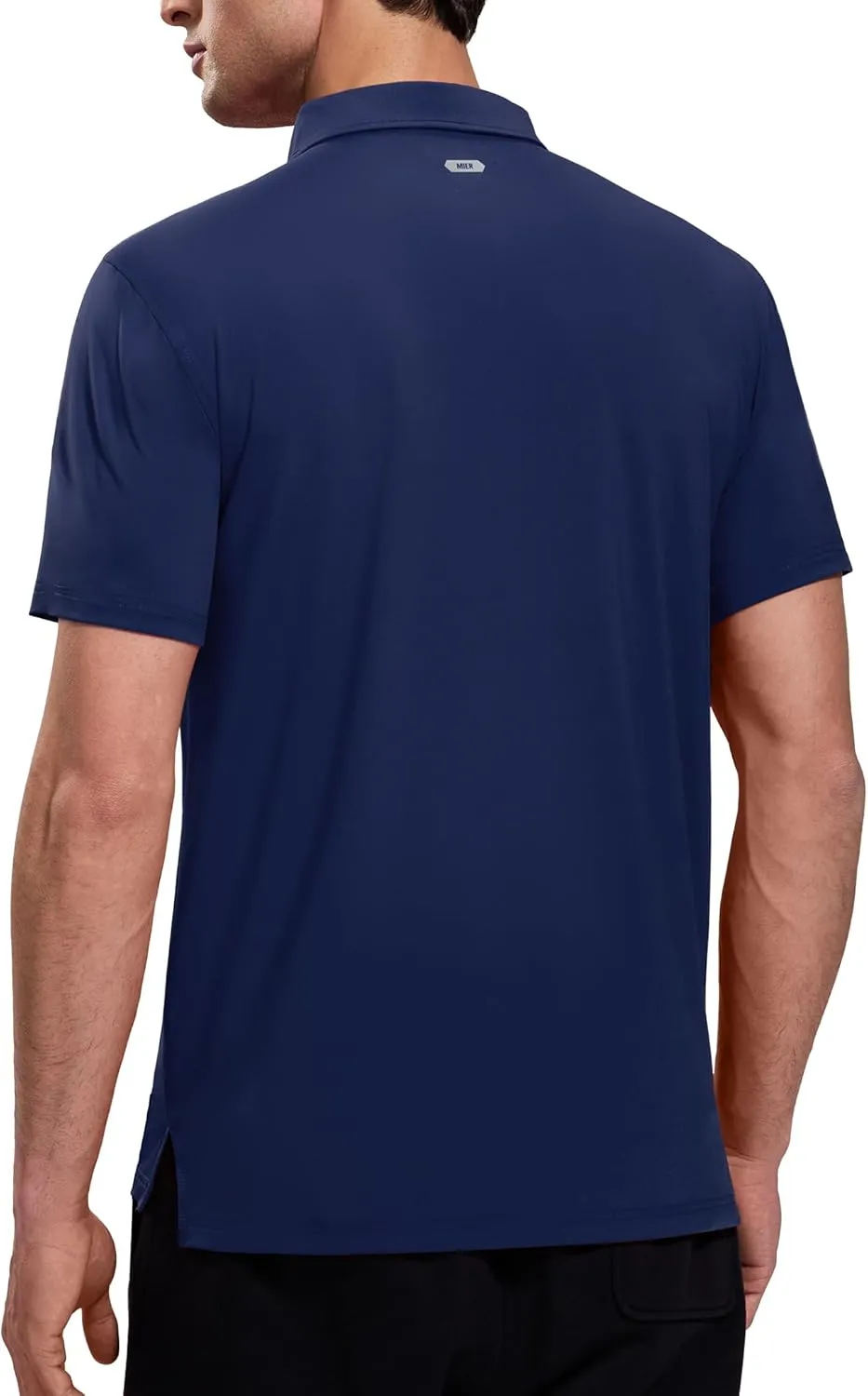MIER Polo Shirts for Men Short Sleeve Dry Fit Performance Golf Tennis Active Collared Shirts, UPF 50  Sun Protection