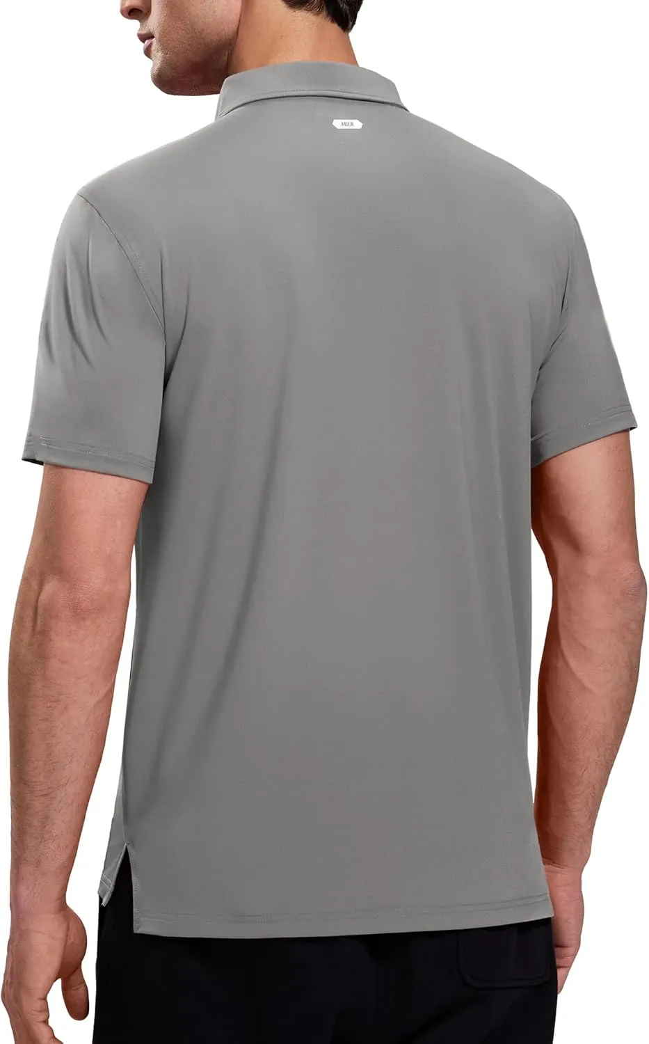MIER Polo Shirts for Men Short Sleeve Dry Fit Performance Golf Tennis Active Collared Shirts, UPF 50  Sun Protection