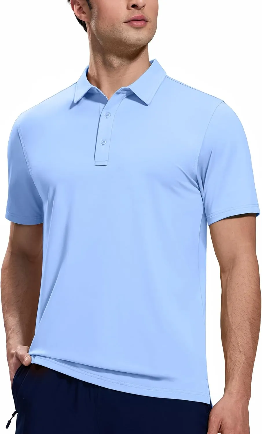 MIER Polo Shirts for Men Short Sleeve Dry Fit Performance Golf Tennis Active Collared Shirts, UPF 50  Sun Protection