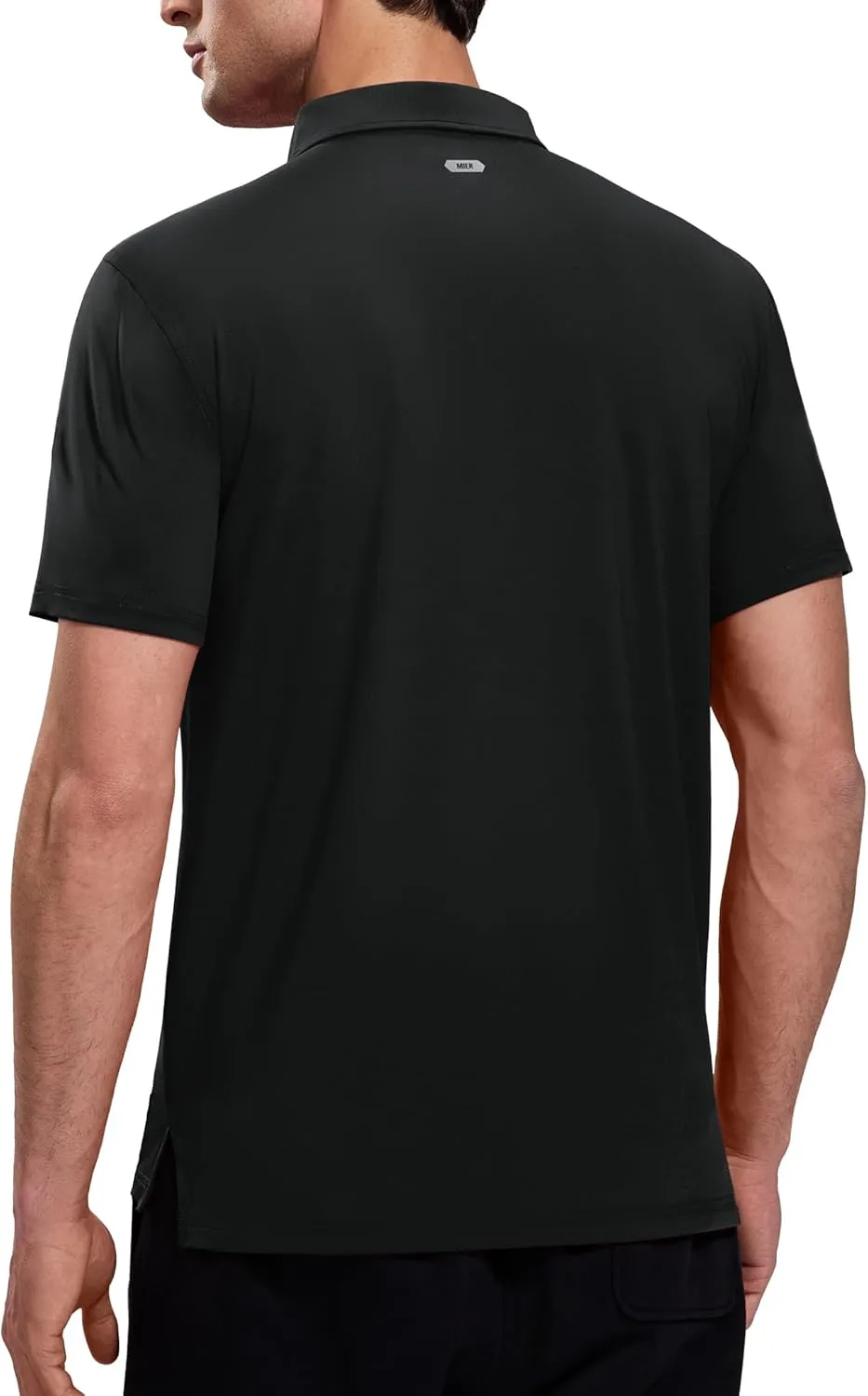 MIER Polo Shirts for Men Short Sleeve Dry Fit Performance Golf Tennis Active Collared Shirts, UPF 50  Sun Protection