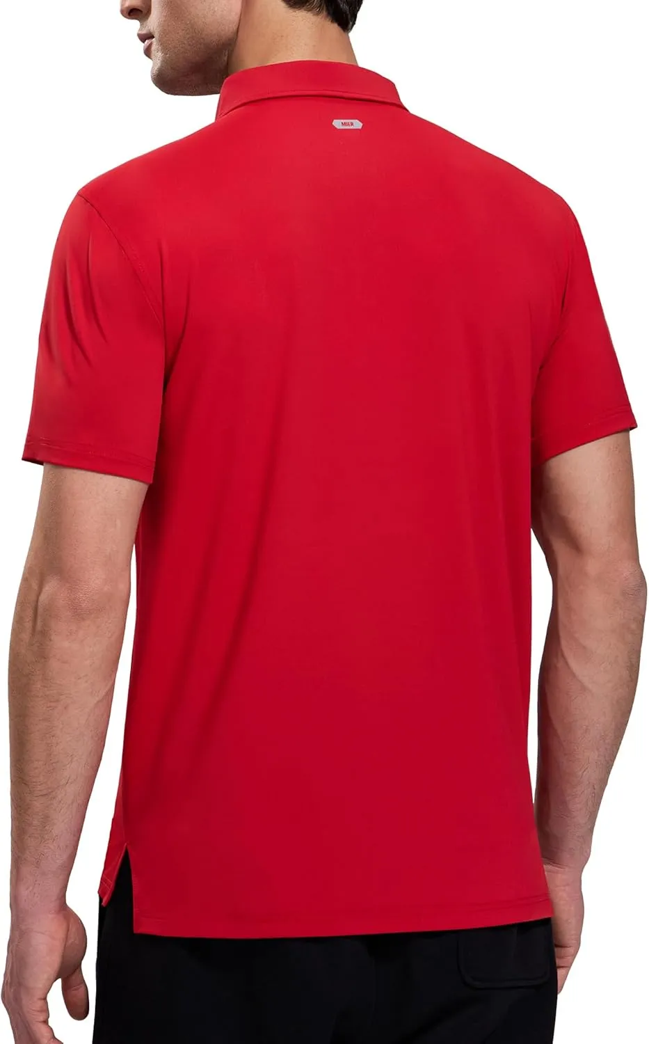 MIER Polo Shirts for Men Short Sleeve Dry Fit Performance Golf Tennis Active Collared Shirts, UPF 50  Sun Protection