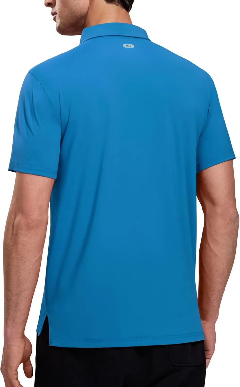 MIER Polo Shirts for Men Short Sleeve Dry Fit Performance Golf Tennis Active Collared Shirts, UPF 50  Sun Protection