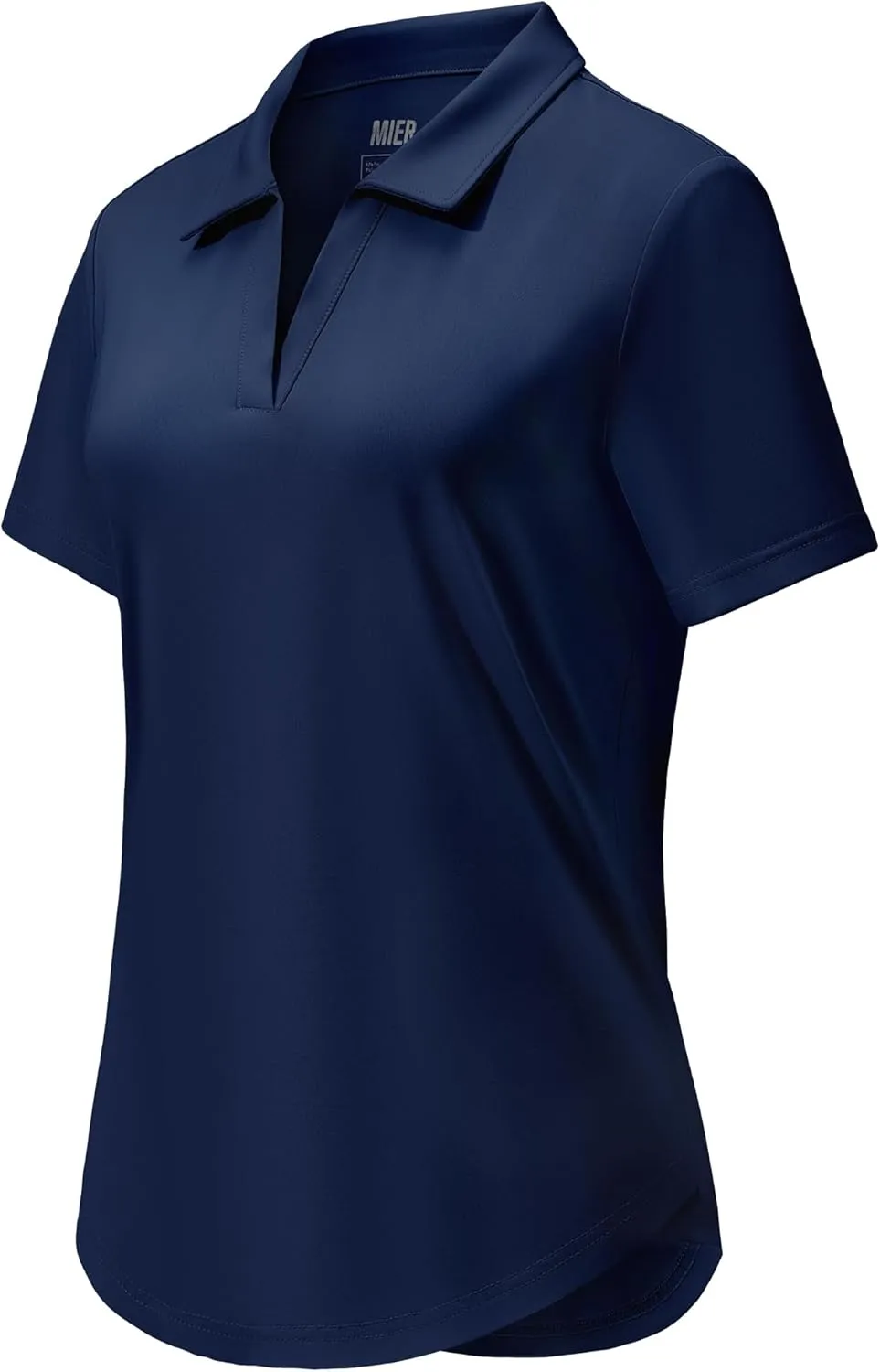 MIER Polo Shirts for Women V Neck Short Sleeve Golf Tennis Shirts Quick Dry Soft UPF 50  Collared Active Tops, Lightweight