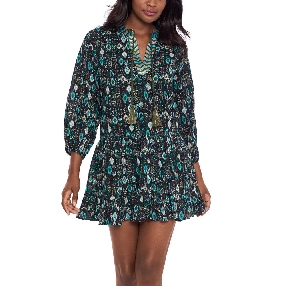 Miraclesuit Swimwear Bijoux Beach Black Multi Dress Cover Up 6552203