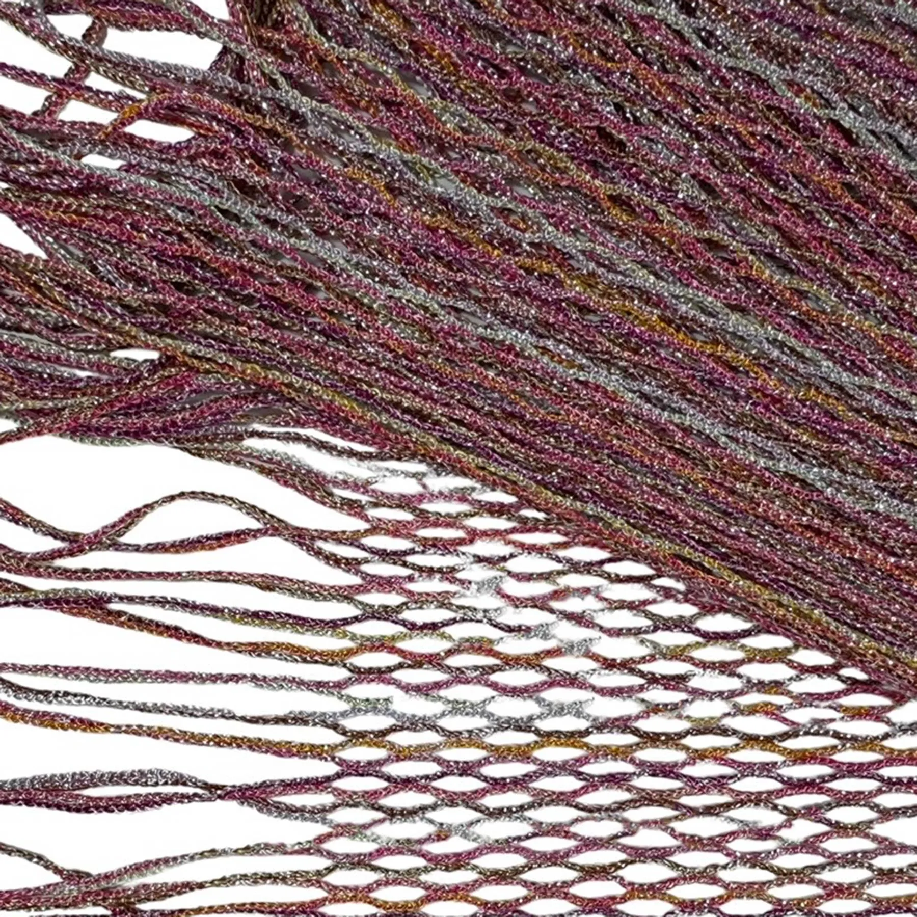 Missoni Scarf Pink Peach Gray Design - Loose Knit Women Designer Shawl SALE