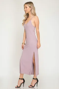 Misty Mauve Maxi Dress