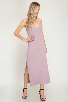 Misty Mauve Maxi Dress