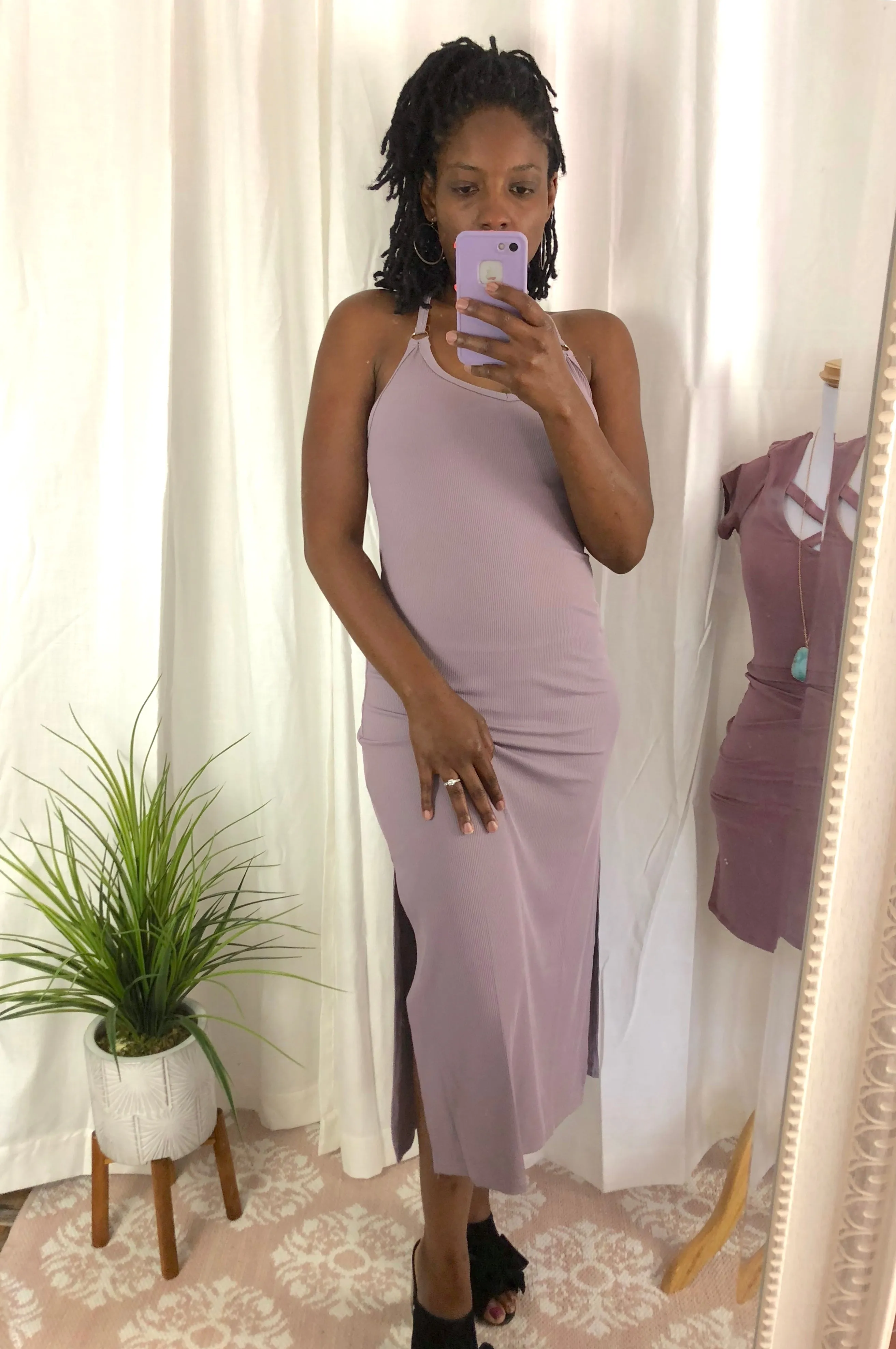 Misty Mauve Maxi Dress