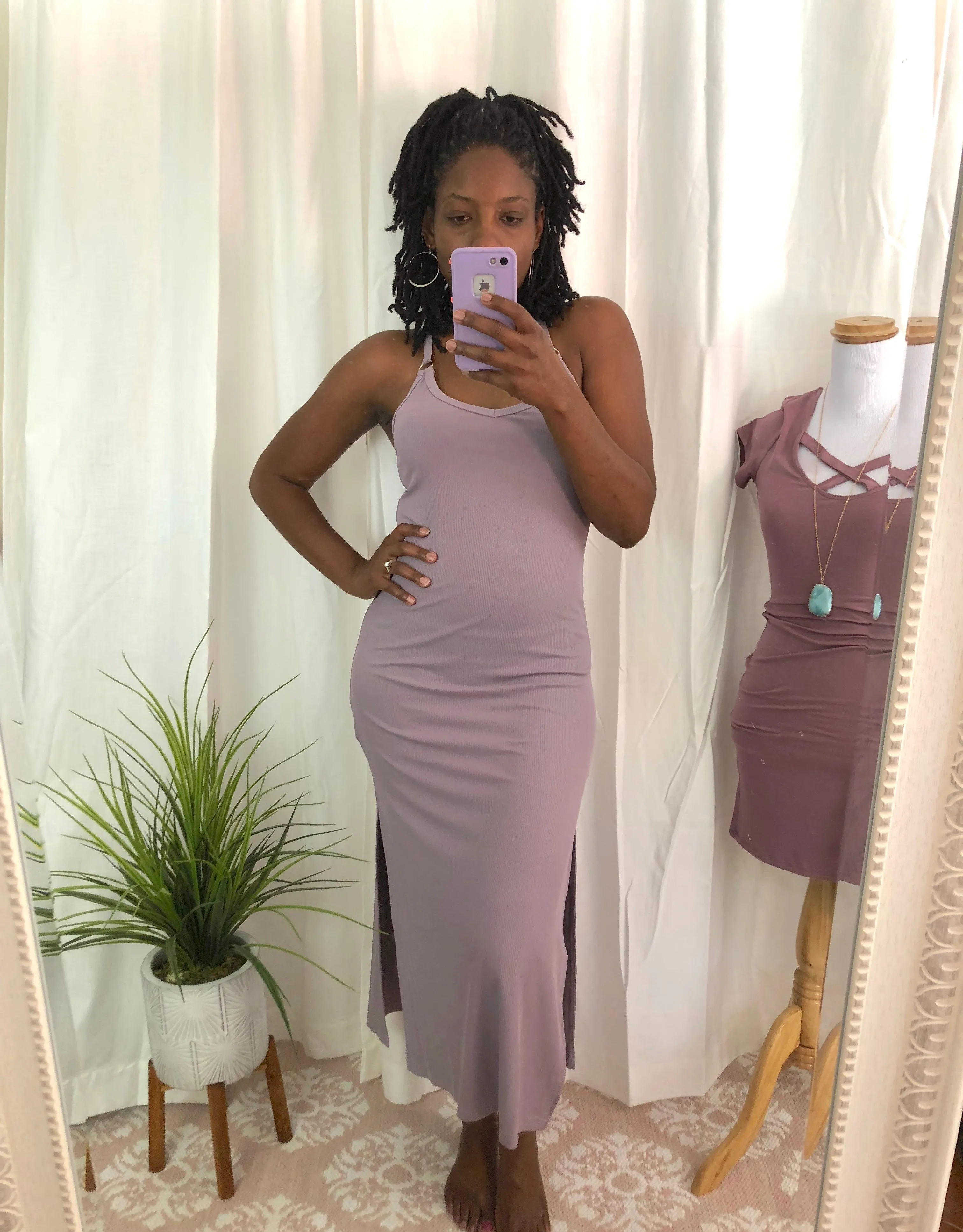 Misty Mauve Maxi Dress