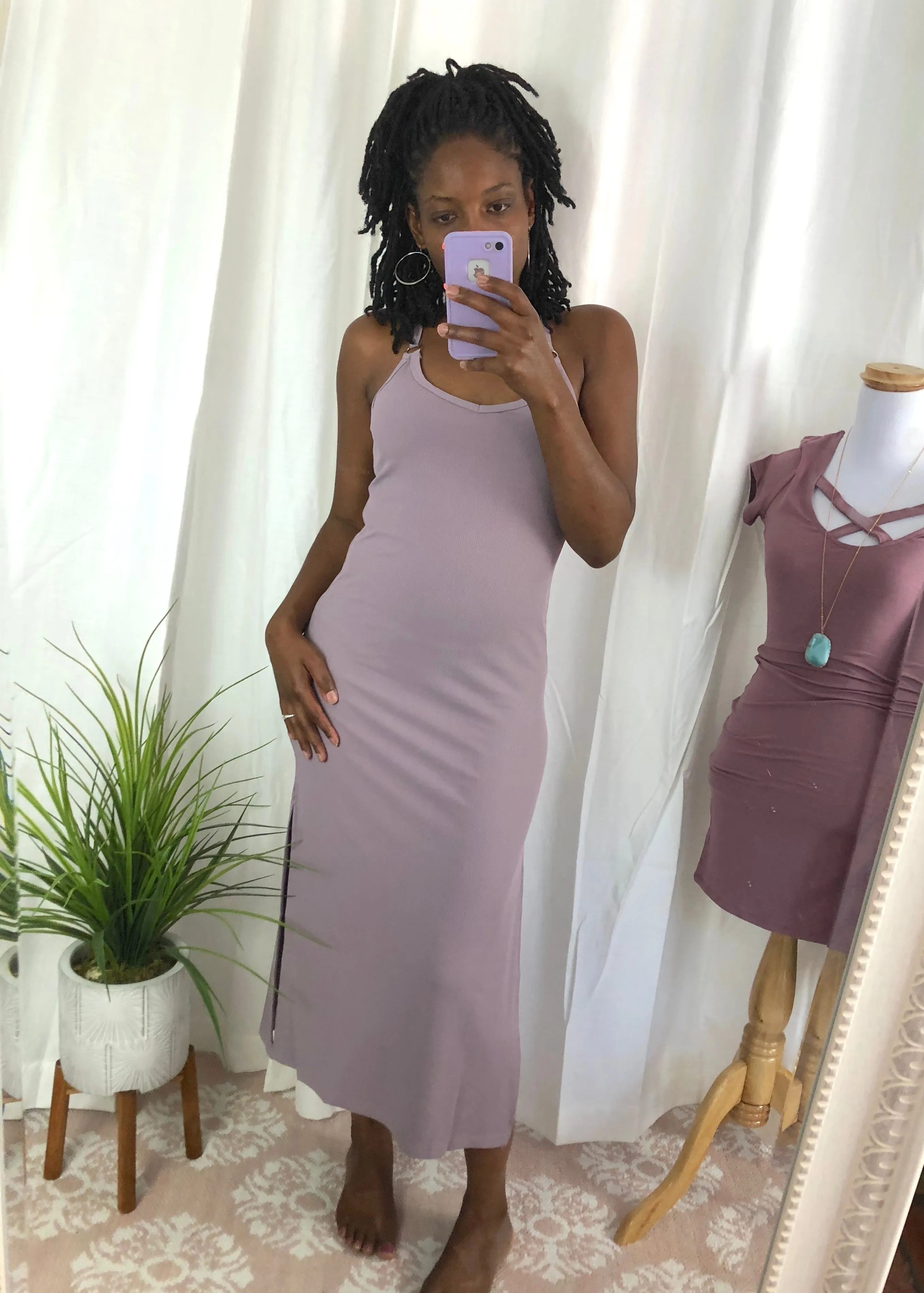 Misty Mauve Maxi Dress