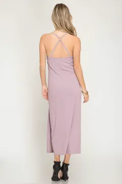 Misty Mauve Maxi Dress