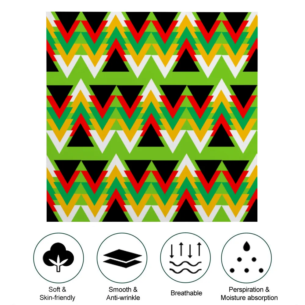 Origen Destination| Custom Silk-liked Lime Scarf 36" x 36" Thin Satin Shawl