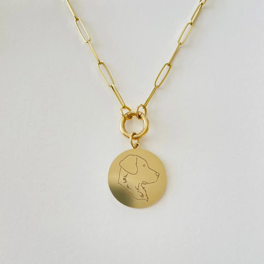 Pet Portrait Medallion - Large