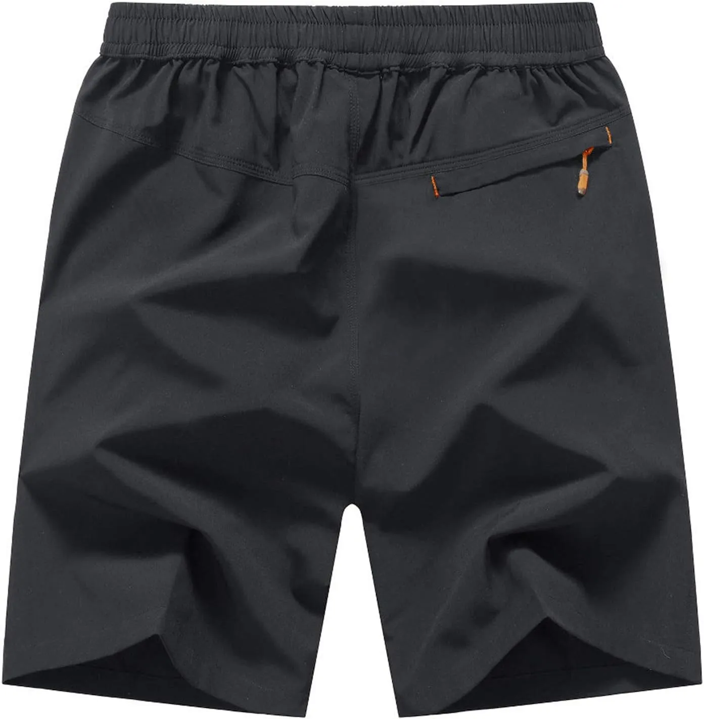 Rdruko Men's Quick Dry Hiking Shorts Lightweight Running Gym Outdoor Active Shorts with Zipper Pockets