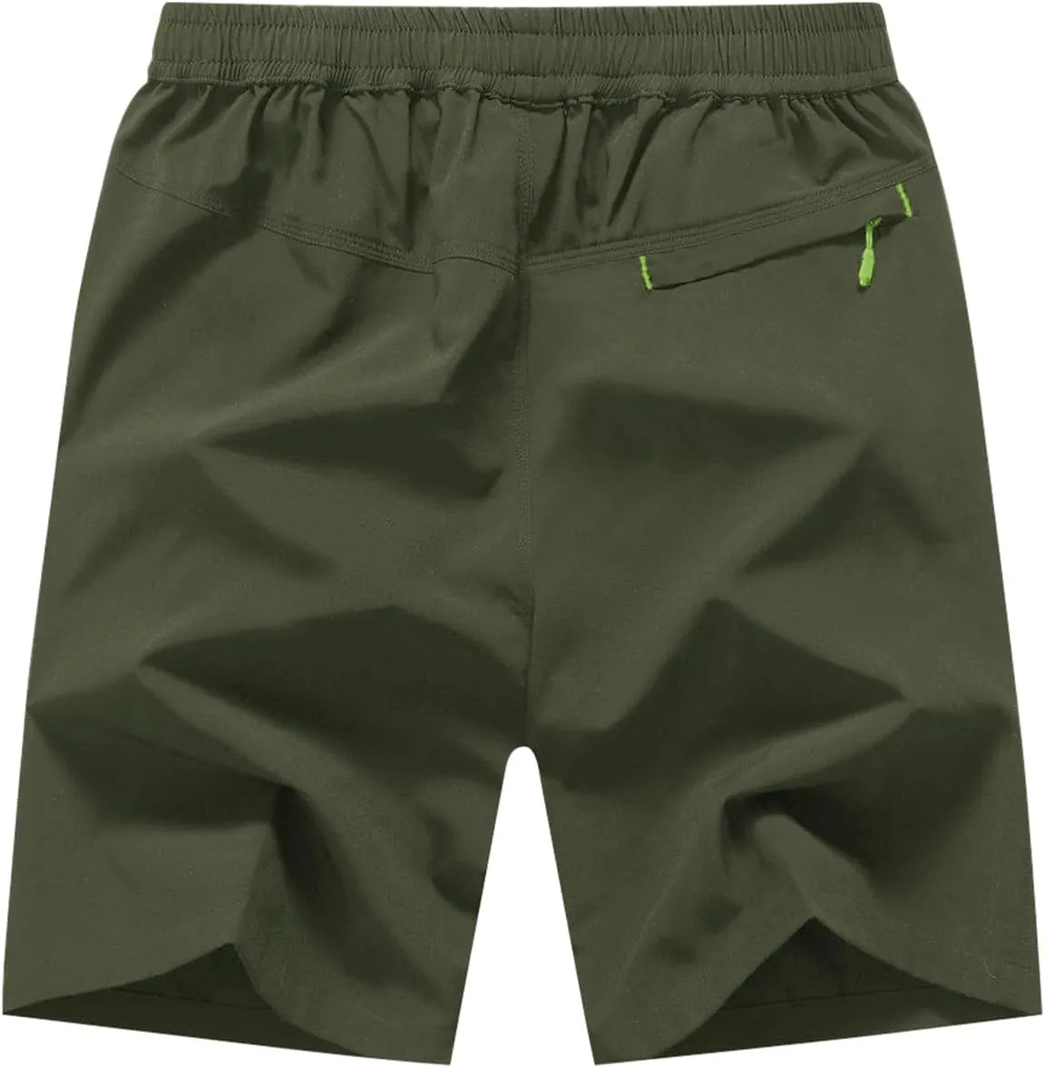 Rdruko Men's Quick Dry Hiking Shorts Lightweight Running Gym Outdoor Active Shorts with Zipper Pockets