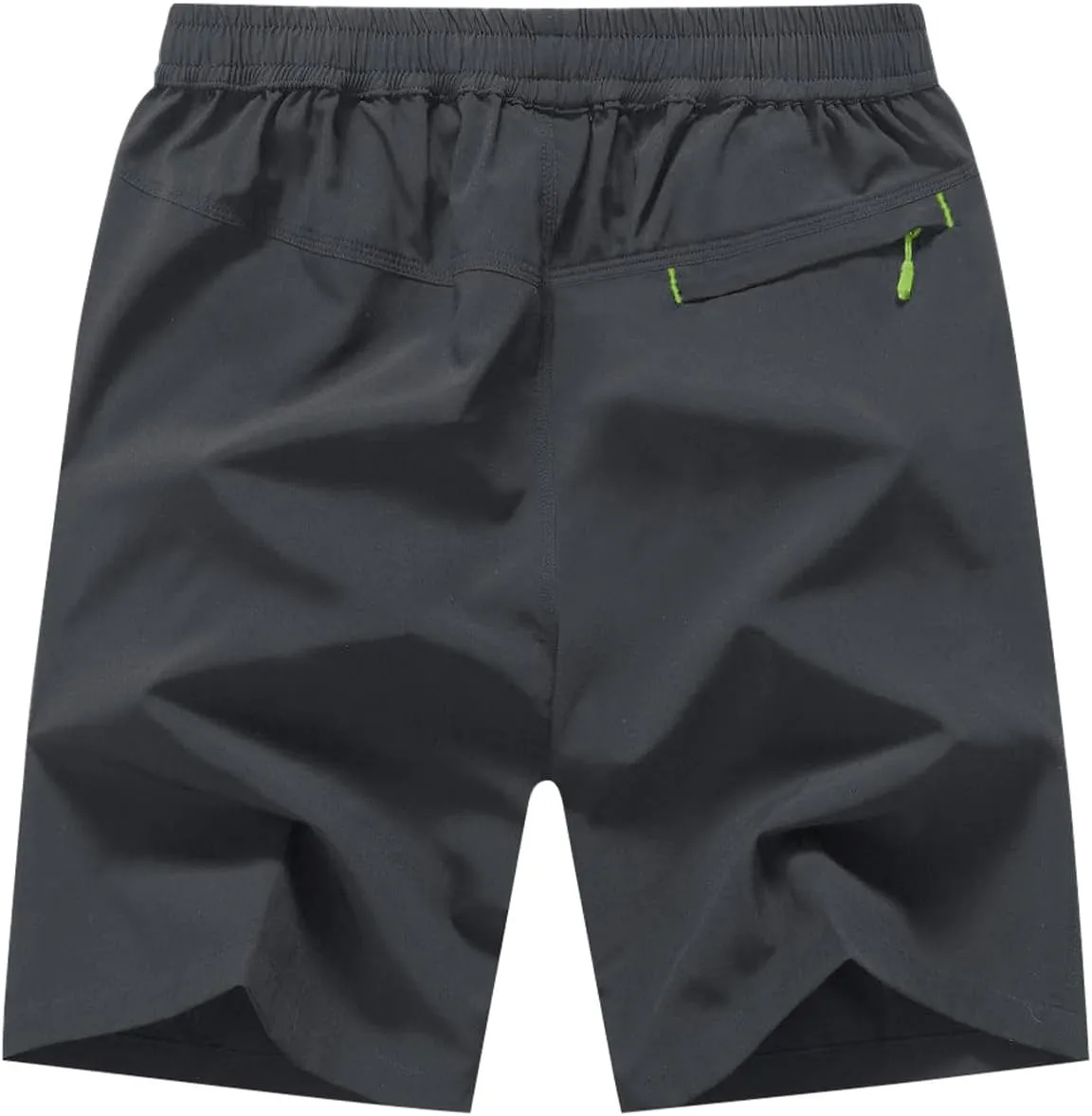 Rdruko Men's Quick Dry Hiking Shorts Lightweight Running Gym Outdoor Active Shorts with Zipper Pockets