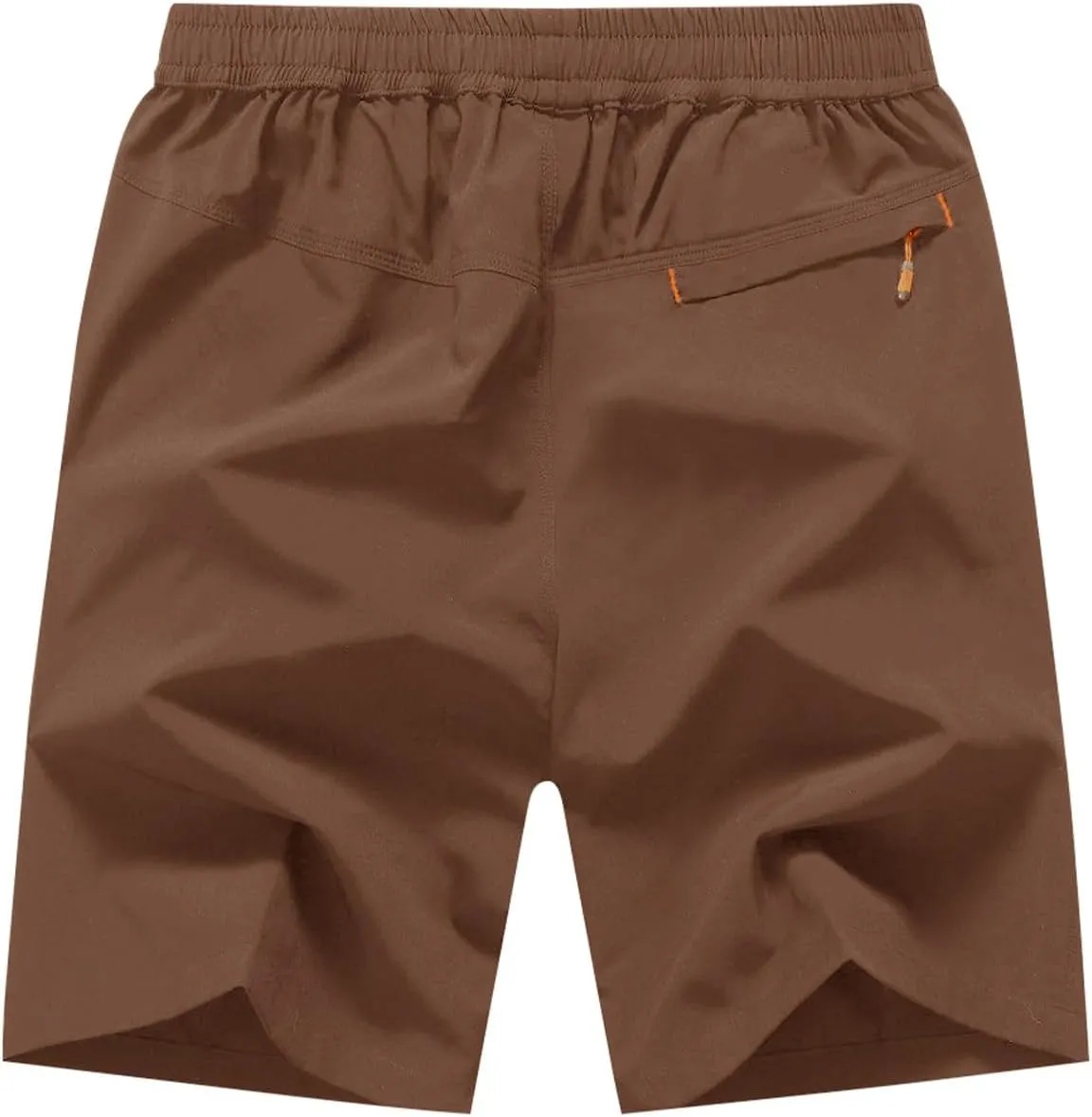 Rdruko Men's Quick Dry Hiking Shorts Lightweight Running Gym Outdoor Active Shorts with Zipper Pockets