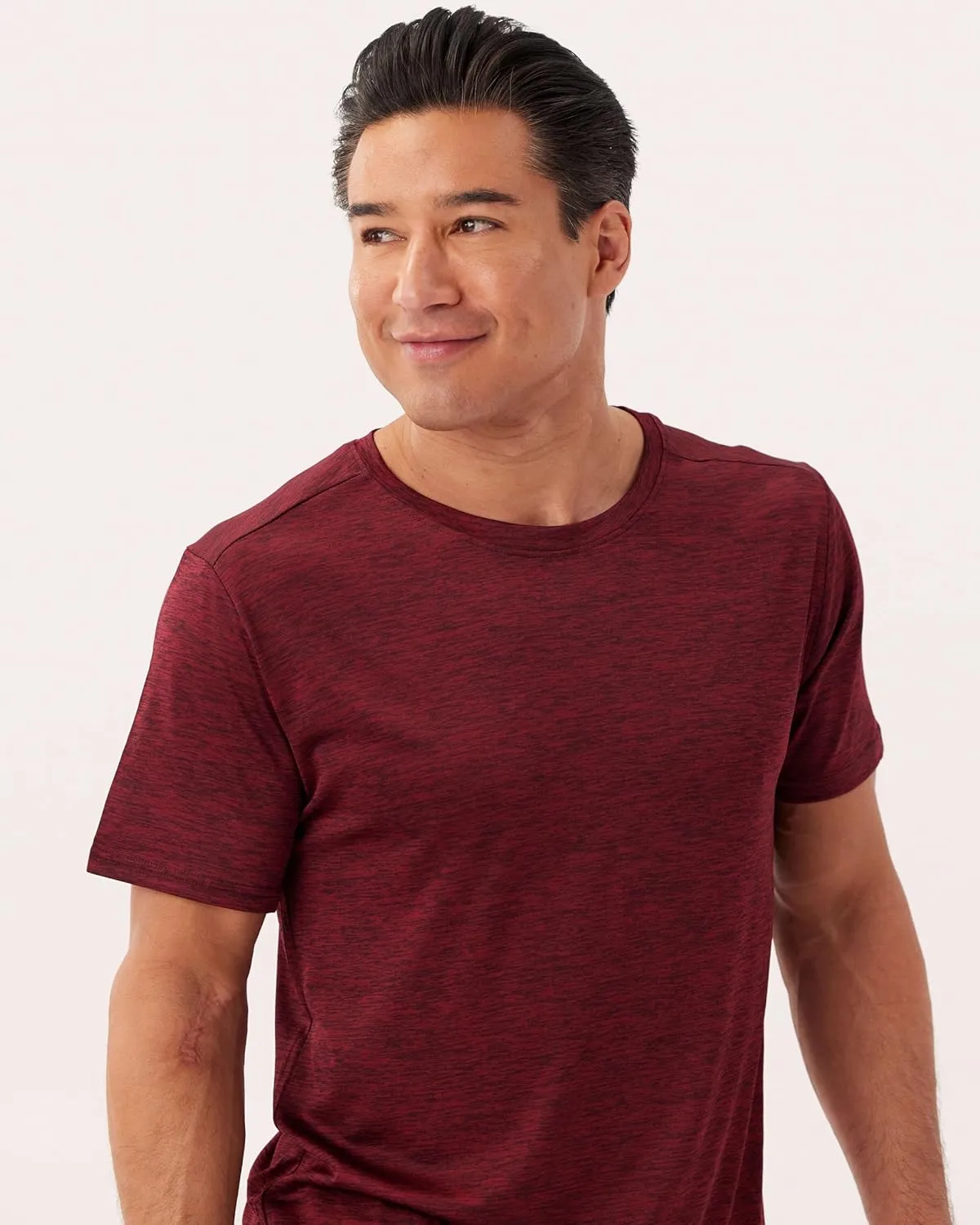 Real Essentials 5 Pack: Mens Short Sleeve Dry Fit Active Crew Neck T Shirt - Athletic Running Gym Workout Tee Tops