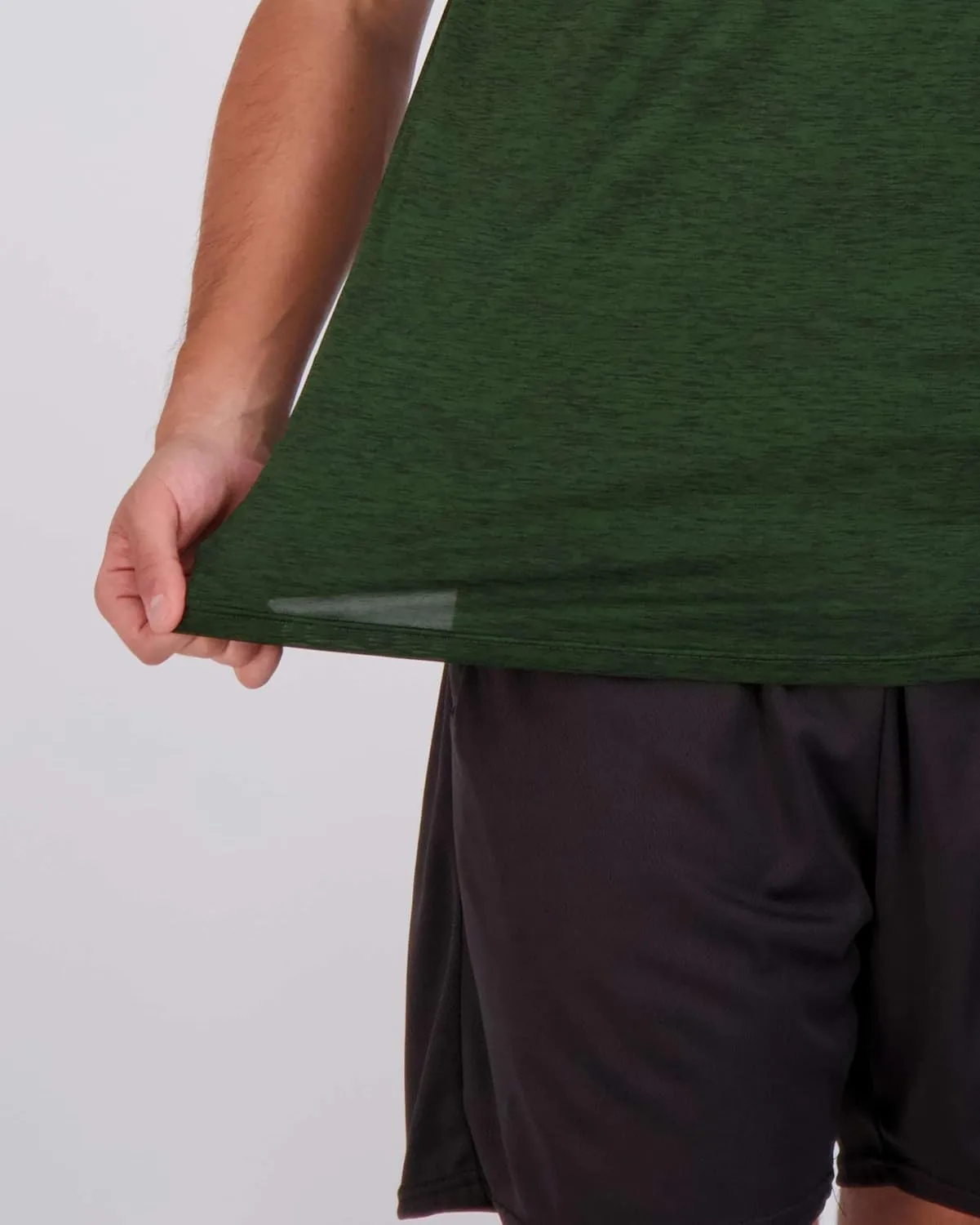Real Essentials 5 Pack: Mens Short Sleeve Dry Fit Active Crew Neck T Shirt - Athletic Running Gym Workout Tee Tops