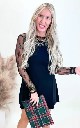 Ribbed Knit Sleeveless Sweater Mini Dress - Final Sale