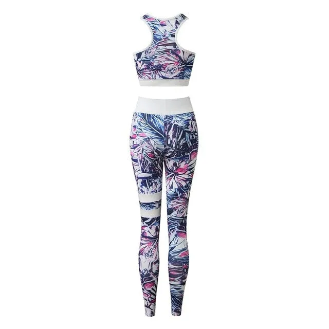 Seamless Yoga Set Sports Bra and Leggings