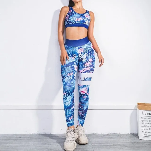 Seamless Yoga Set Sports Bra and Leggings