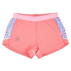 Simply Southern Cheer Shorts • Salmon