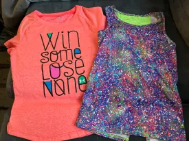 size 5: 2 active tops  - size Kids Clothing:     5 & 5T