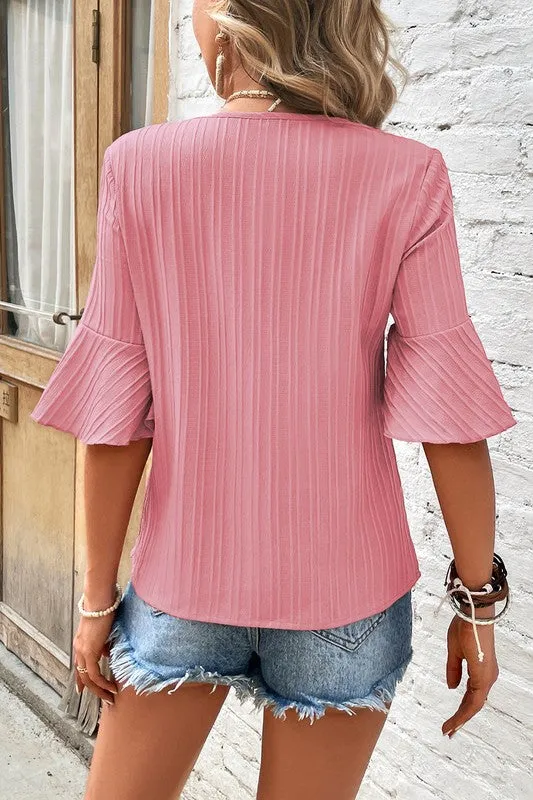 STILL LOOK PRETTY BLOSSOM HALF SLEEVE TOP