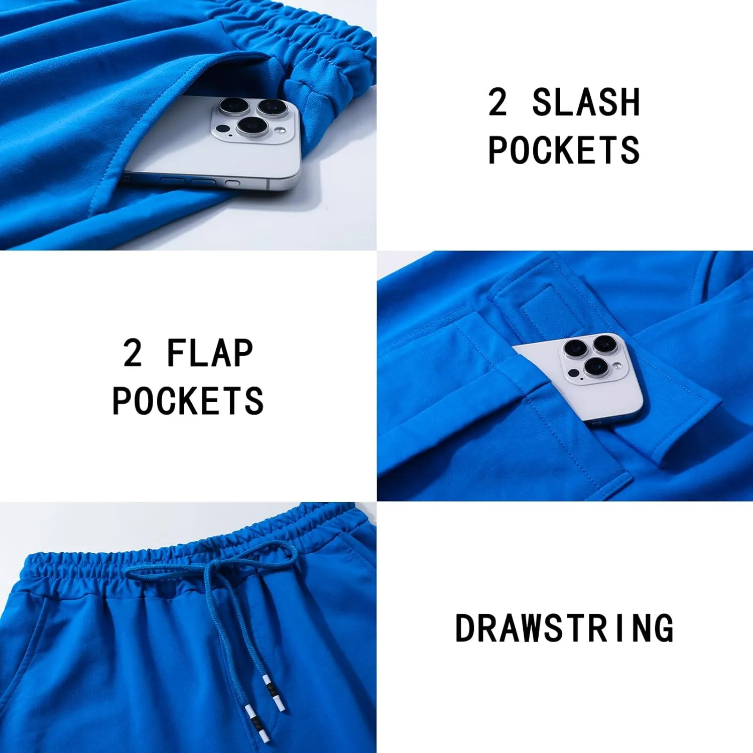 Suwangi Mens Cargo Athletic Shorts Flexible Elastic Waistband Loose Fit Shorts Outdoor Drawstring Multiple Pockets Shorts