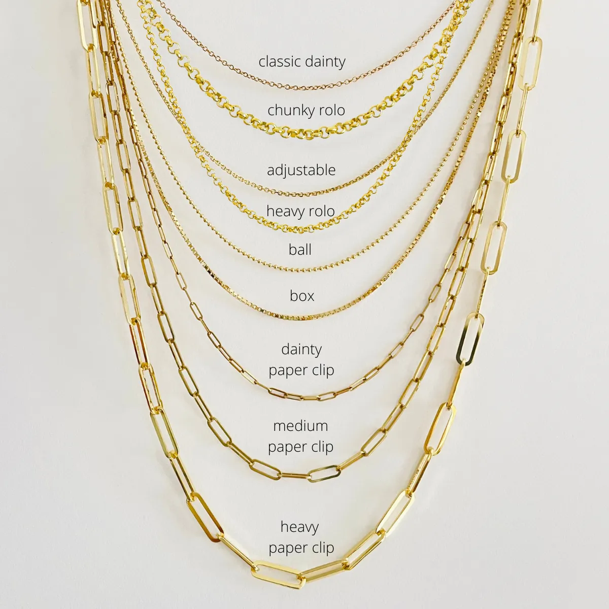 The Paperclip Chain - Dainty Weight