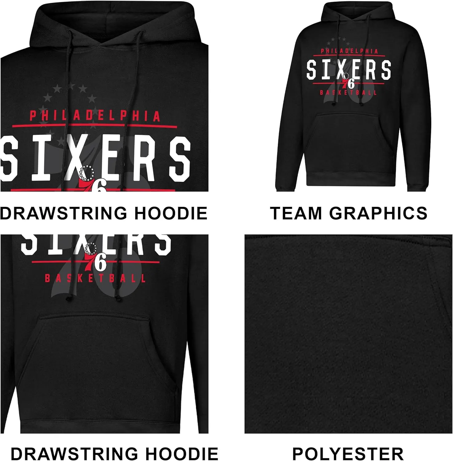 Ultra Game Adult's NBA Official Super Soft Get Right Hoodie Sweatshirt