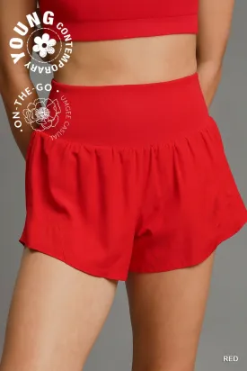 Umgee Red Athletic Shorts
