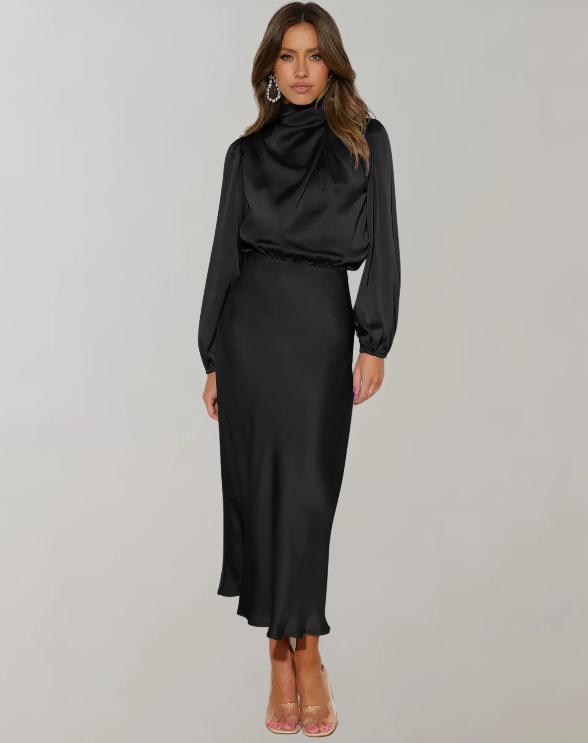 Vallory™ - Chic Long Sleeve Dress