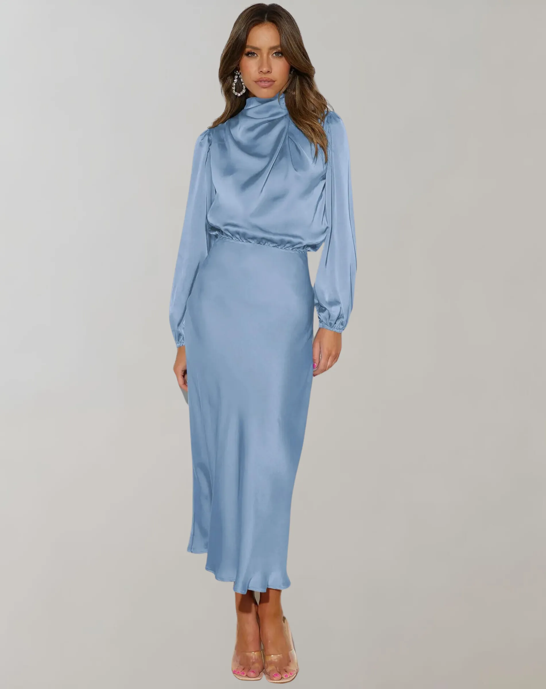 Vallory™ - Chic Long Sleeve Dress