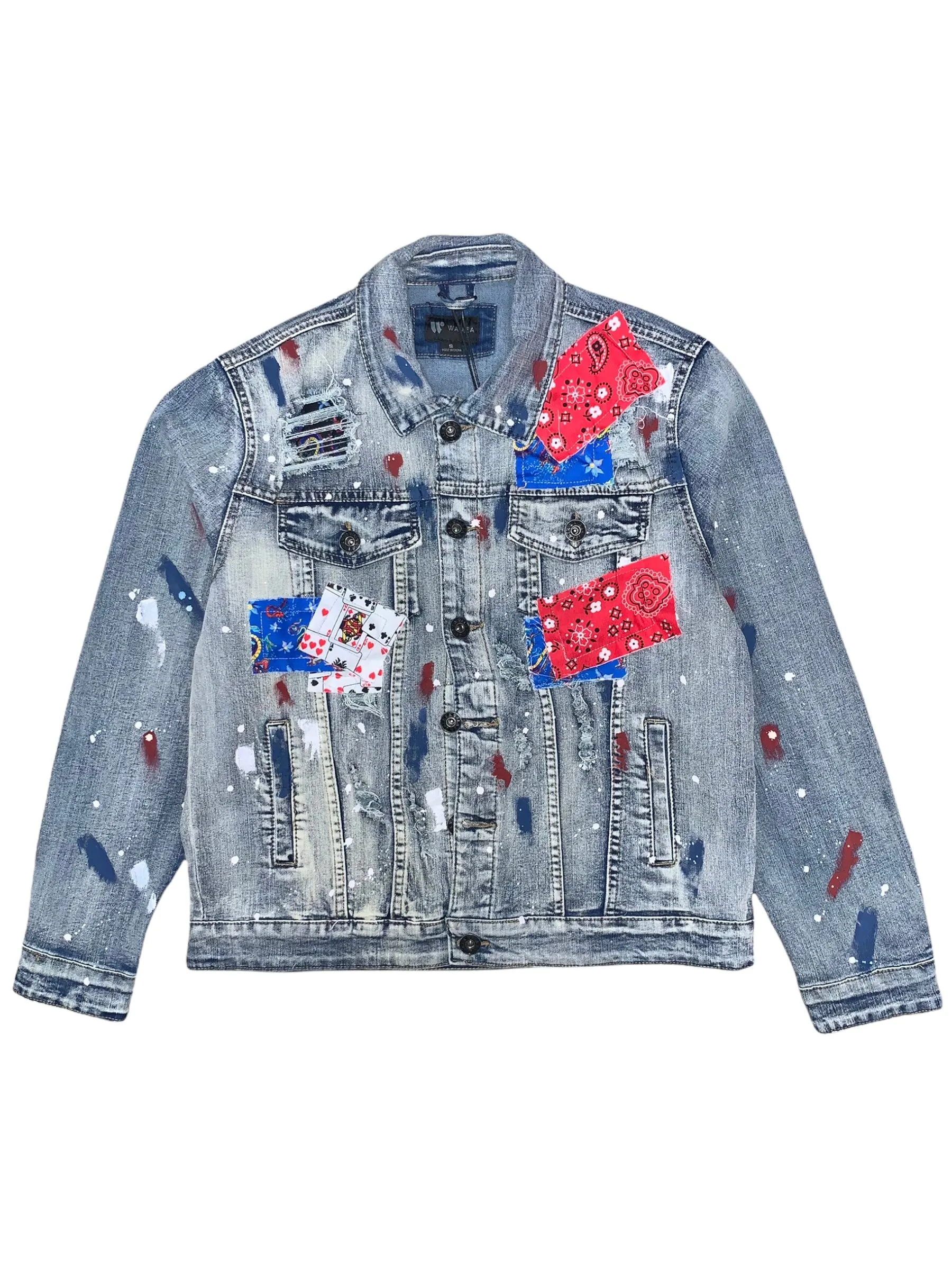 Waimea Denim Jacket - Bandana - Light Indigo Brush - M6229D