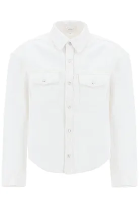 Wardrobe.nyc oversized denim jacket W4046PC WHITE