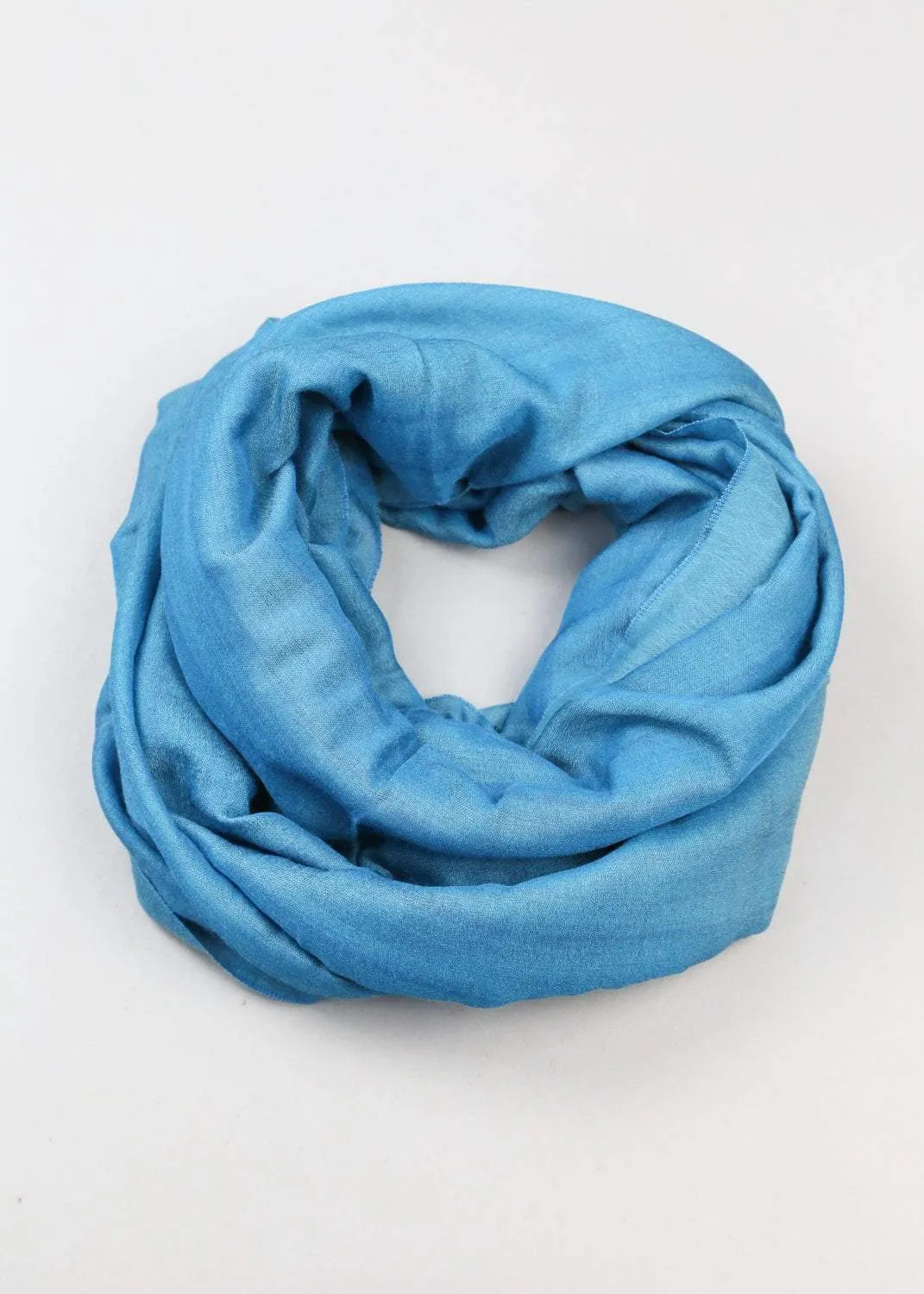 Water Pashmina Scarf in Beautiful Blue