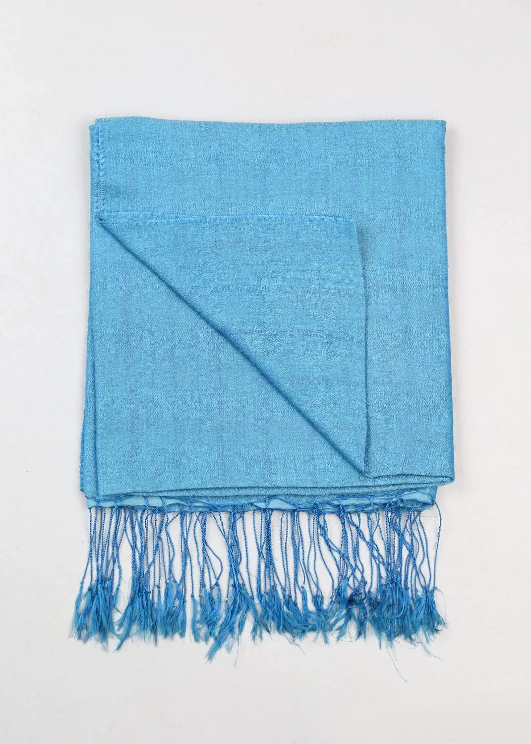 Water Pashmina Scarf in Beautiful Blue