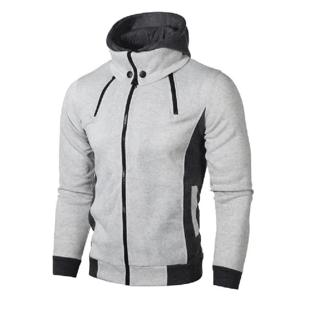 Waterproof and Windproof Warm Lightweight Hooded Male Sportswear Coat
