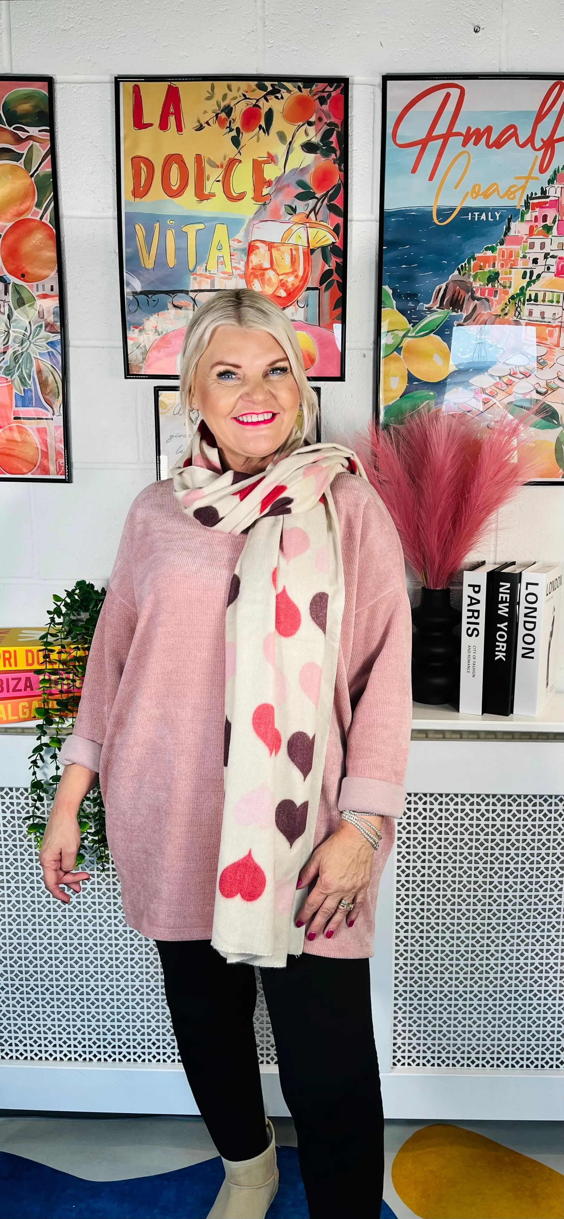 Winter Romance Scarf/Shawl - Natural