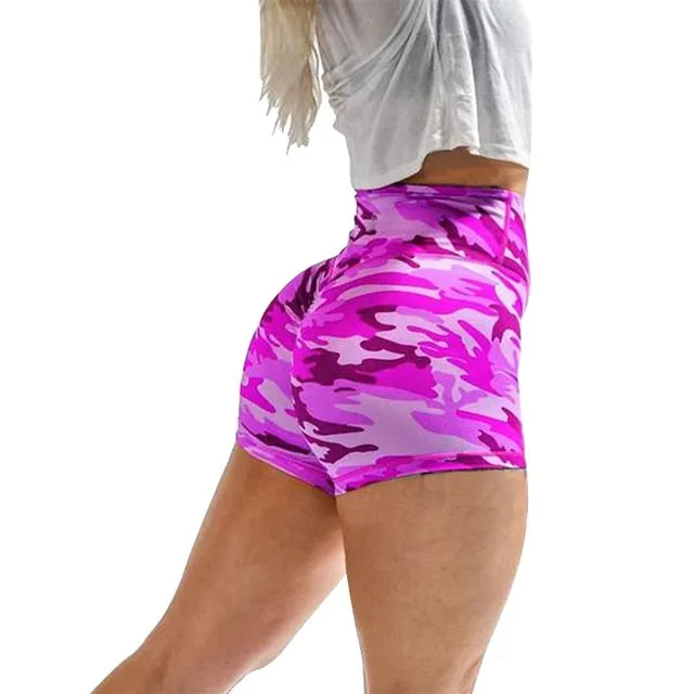 Women Sport Camo Running Shorts
