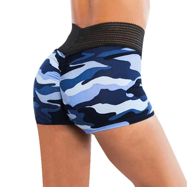 Women Sport Camo Running Shorts