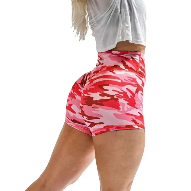 Women Sport Camo Running Shorts