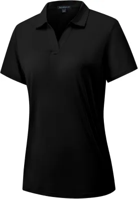 Women's Polo Shirts Short Sleeve Quick Dry UPF 50  Sun Protection Business Casual Collared Shirt Tennis Golf Shirt Work Tops
